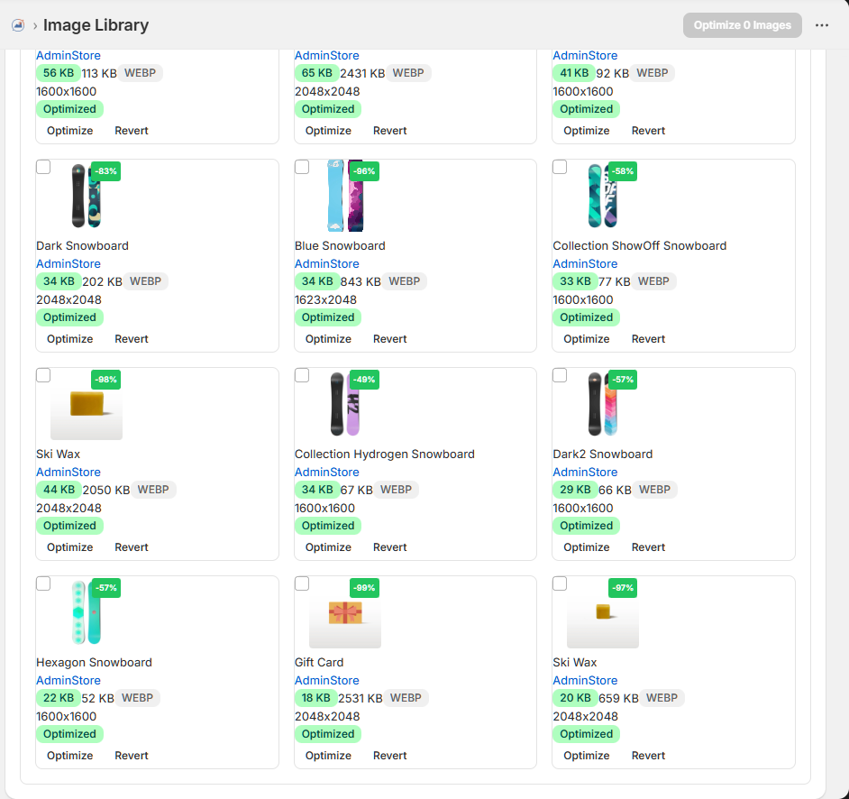 More Optimized Results